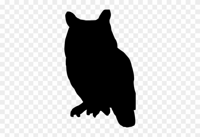Org-vector Illustration Of A Silhouette Of A Owl - Org-vector Illustration Of A Silhouette Of A Owl #1521575