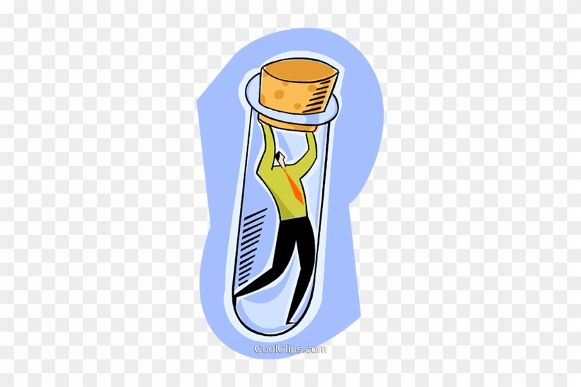 Person Caught In A Test Tube Royalty Free Vector Clip - Person Caught In A Test Tube Royalty Free Vector Clip #1521598