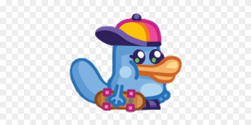 Lips The Duck Billed Brattypus With His Skateboard - Lips The Duck Billed Brattypus With His Skateboard #1521628