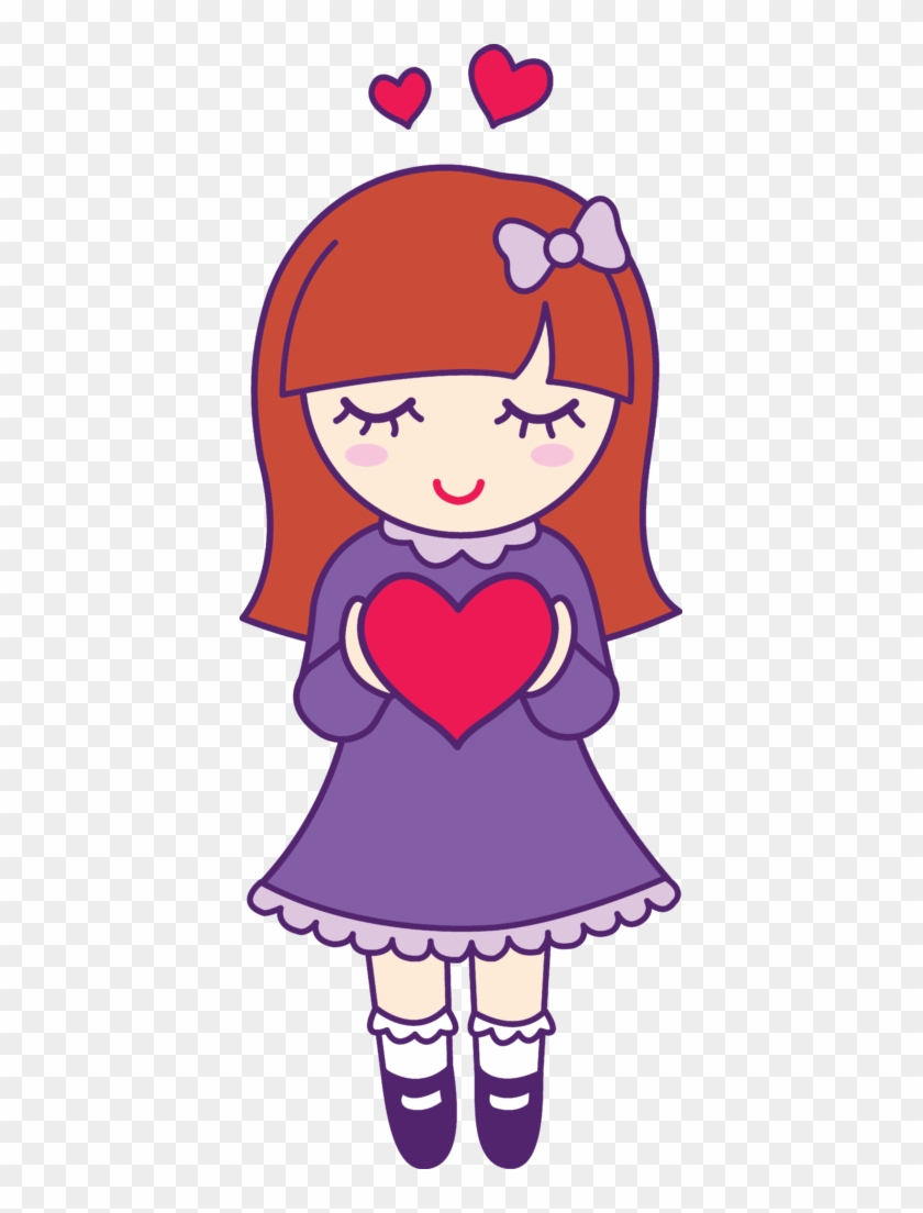 Girl Clipart Valentine Hearts For - Girl Clipart Valentine Hearts For #1521830
