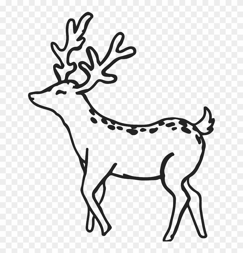Buck Deer Rubber Stamp - Buck Deer Rubber Stamp #1521934