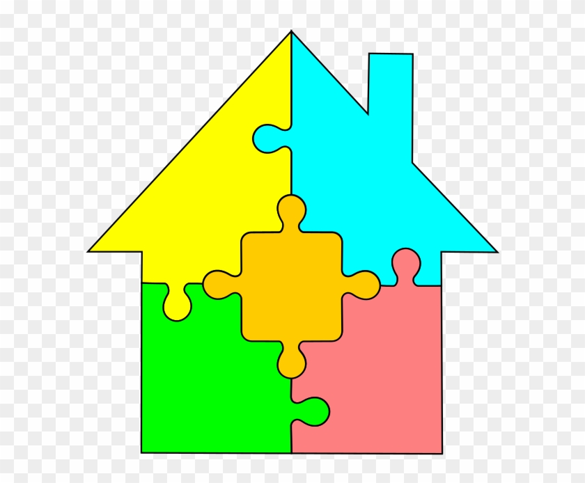 Clipart Houses Puzzle - Clipart Houses Puzzle #1522129