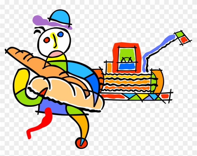 Farmer With From Image Illustration Of Baked - Farmer With From Image Illustration Of Baked #1522295