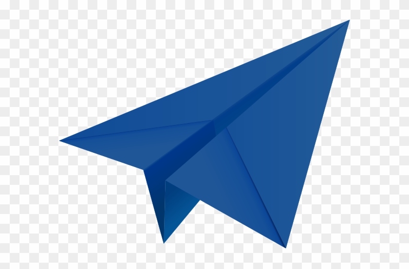 Navy Paper Plane Aeroplane - Navy Paper Plane Aeroplane #1522696