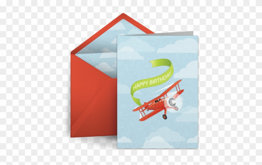A Vintage-inspired Airplane Free Birthday Card - A Vintage-inspired Airplane Free Birthday Card #1522699
