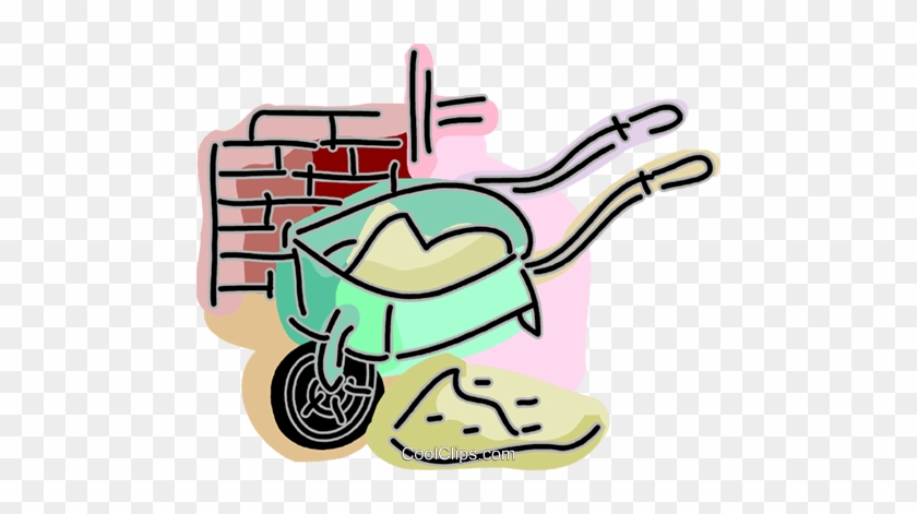 Wheelbarrow Filled With Cement Royalty Free Vector - Wheelbarrow Filled With Cement Royalty Free Vector #1522775