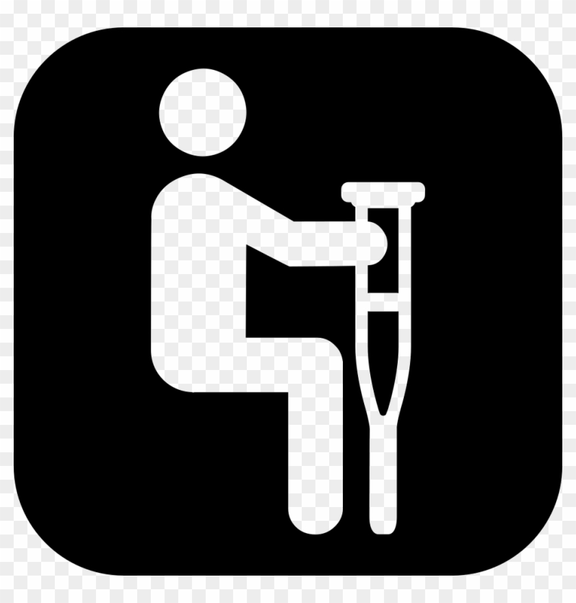 Clipart Man Crutch - Clipart Man Crutch #1523068