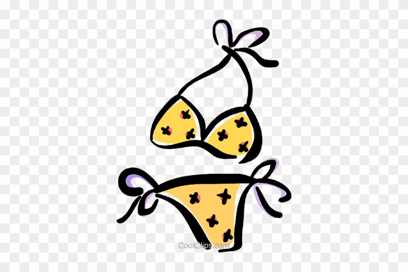 Bathing Suit Royalty Free Vector Clip Art Illustration - Bathing Suit Royalty Free Vector Clip Art Illustration #1523274