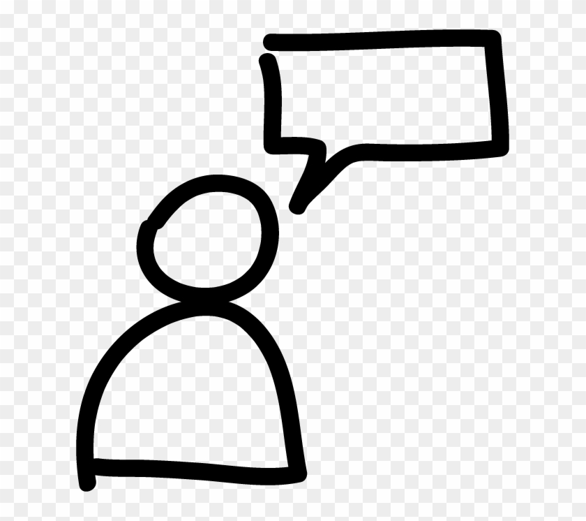 Vdk 645 Person Speak Rectangle - Vdk 645 Person Speak Rectangle #1523334