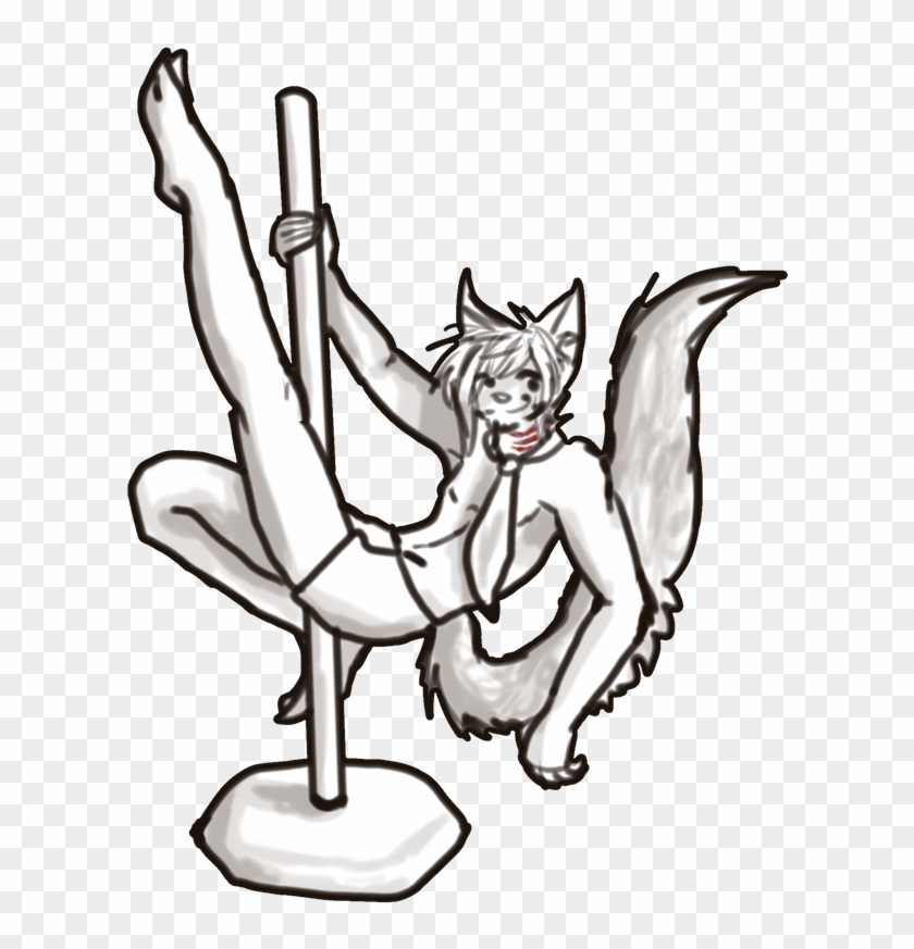 Pole Dance Pose By Serendipitxus - Pole Dance Pose By Serendipitxus #1523555