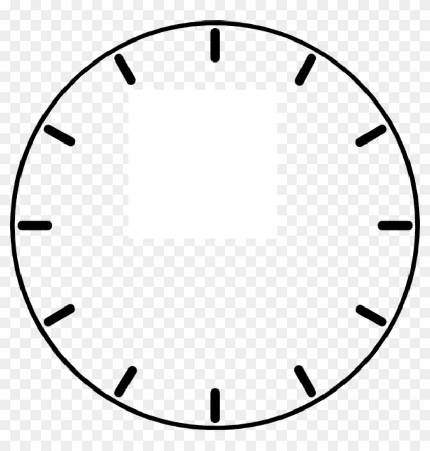 Blank Analogue Clocks Clock Face No Hands Clip Art - Blank Analogue Clocks Clock Face No Hands Clip Art #1523849