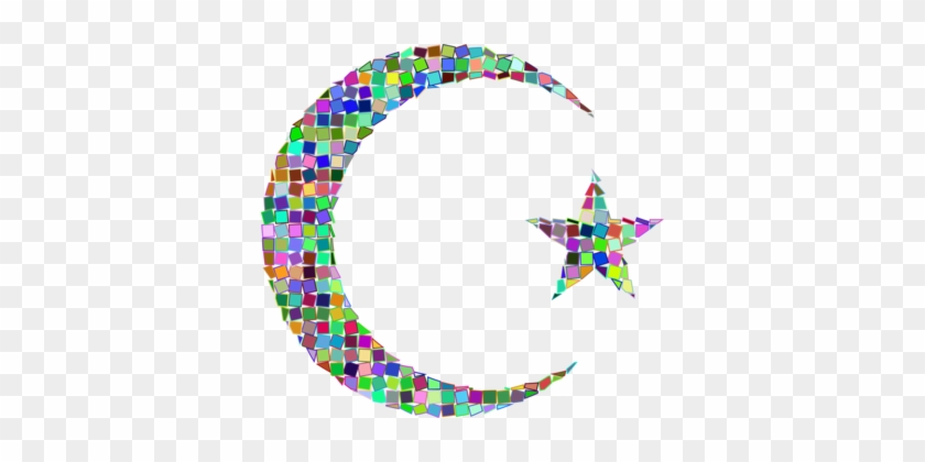 Star And Crescent Moon Circle - Star And Crescent Moon Circle #1523966