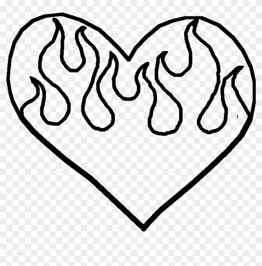 Drawn Flame Flame Heart - Drawn Flame Flame Heart #1524170