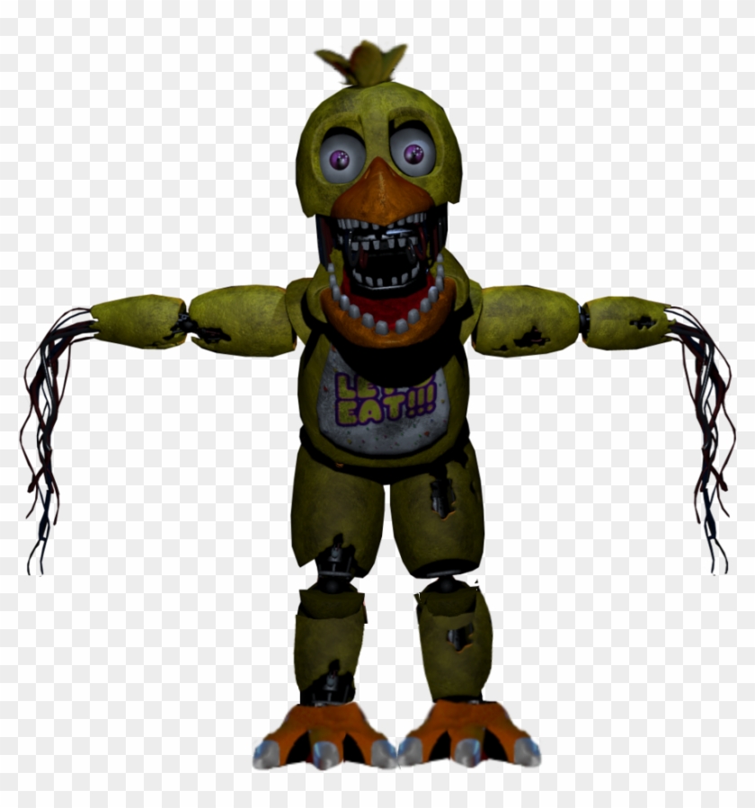 Withered Chica Full Body Fnaf Chica Bawkbawk Chicken - Withered Chica Full Body Fnaf Chica Bawkbawk Chicken #1524687