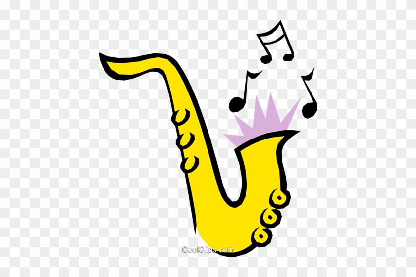 Saxophone Royalty Free Vector Clip Art Illustration - Saxophone Royalty Free Vector Clip Art Illustration #1525414