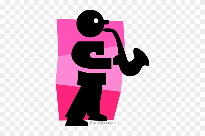 Sax Player Royalty Free Vector Clip Art Illustration - Sax Player Royalty Free Vector Clip Art Illustration #1525418