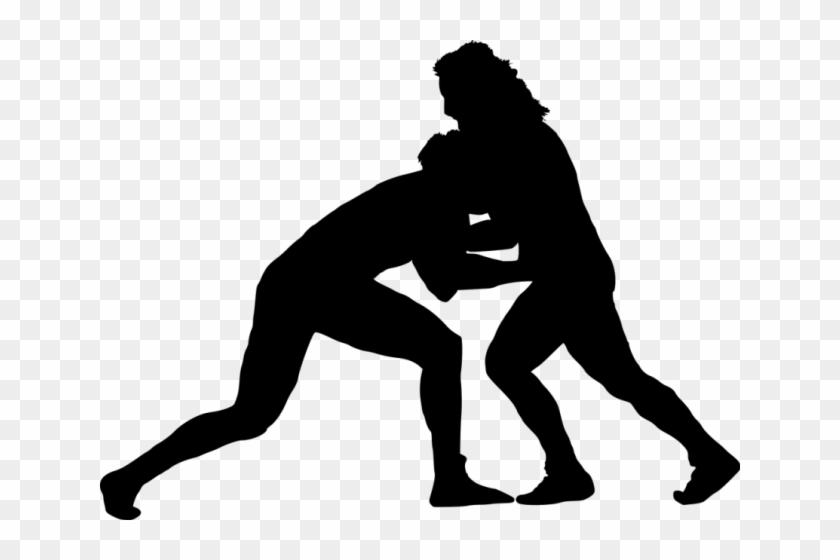 Wrestler Clipart Silhouette - Wrestler Clipart Silhouette #1525524