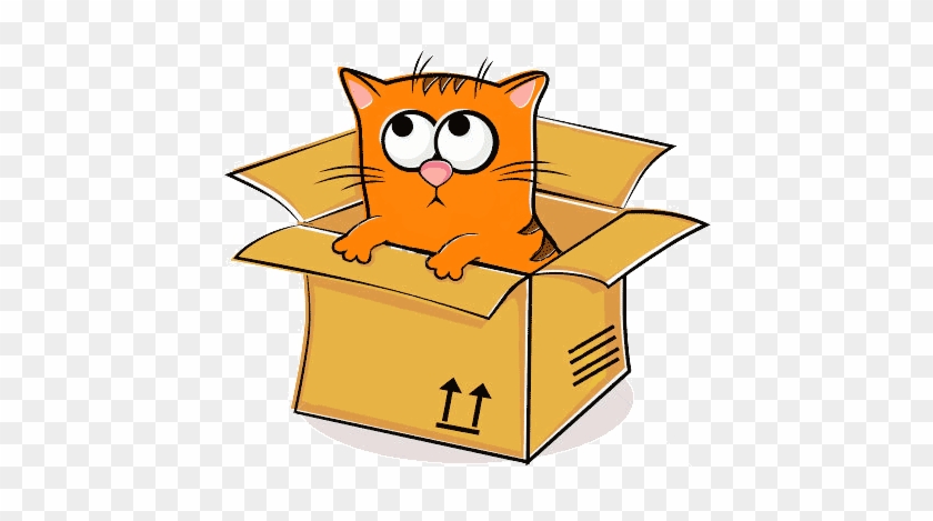 Cat in the box clipart - ðŸ§¡ cat box cute ÐºÐ¾Ñ‚ ÐºÐ¾Ñ€Ð¾Ð±ÐºÐ° sticker by @cat...