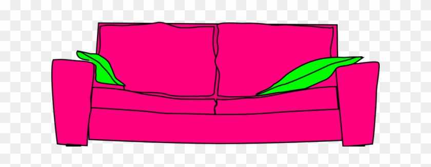 Lounge Clipart Pink Couch - Lounge Clipart Pink Couch #1525796