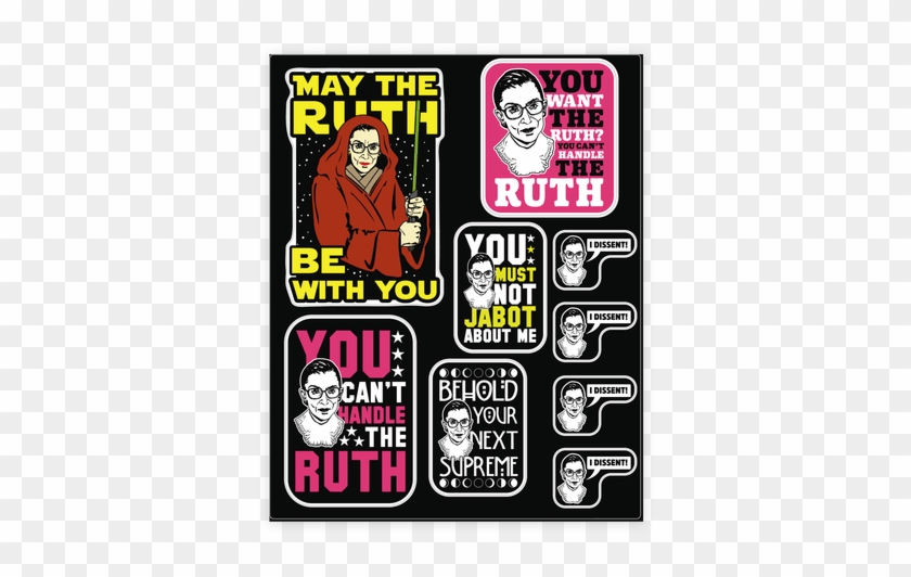 You Can't Handle The Ruth Sticker/decal Sheet - You Can't Handle The Ruth Sticker/decal Sheet #1526388