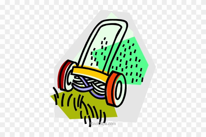Push Mower Royalty Free Vector Clip Art Illustration - Push Mower Royalty Free Vector Clip Art Illustration #1526411