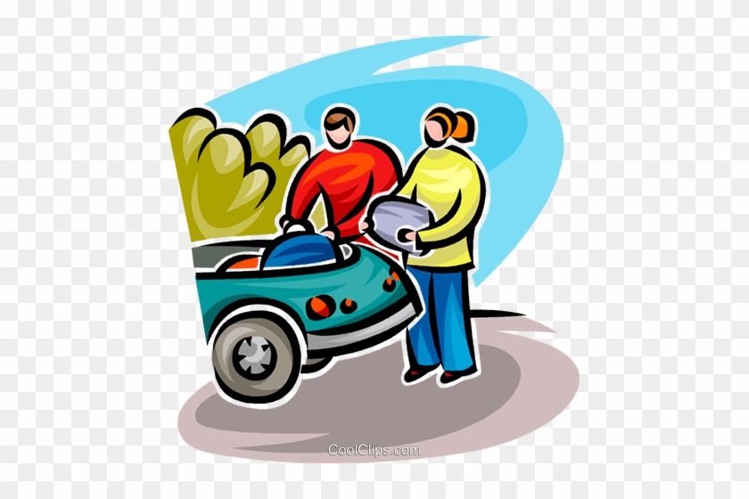 People Loading The Car Royalty Free Vector Clip Art - People Loading The Car Royalty Free Vector Clip Art #1526418