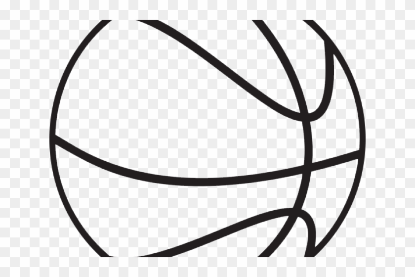 Black And White Basketball Clipart - Black And White Basketball Clipart #1526788