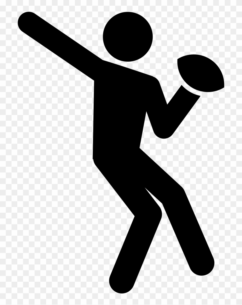 Rugby Player About To Throw A Ball Svg Png Icon Free - Rugby Player About To Throw A Ball Svg Png Icon Free #1526872