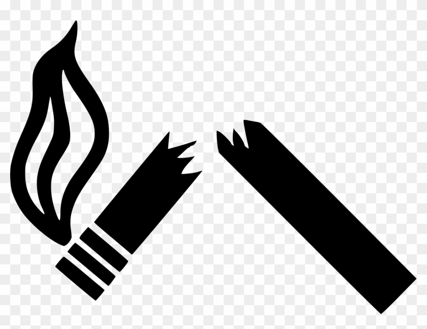 Cigarette Clipart Broken Cigarette - Cigarette Clipart Broken Cigarette #1527039