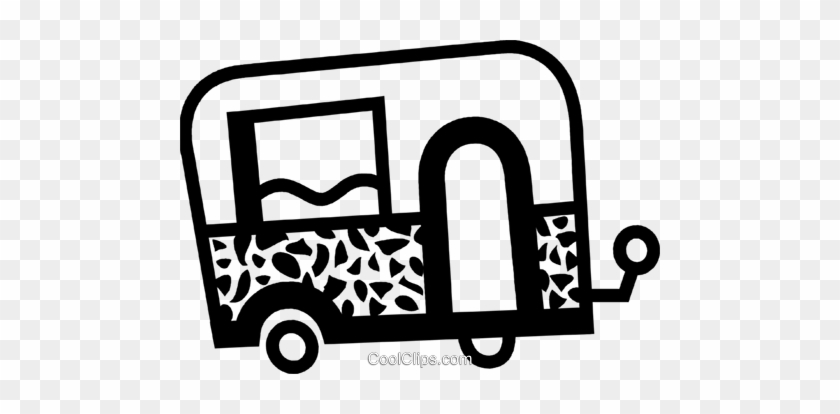 Travel Trailer Royalty Free Vector Clip Art Illustration - Travel Trailer Royalty Free Vector Clip Art Illustration #1527118