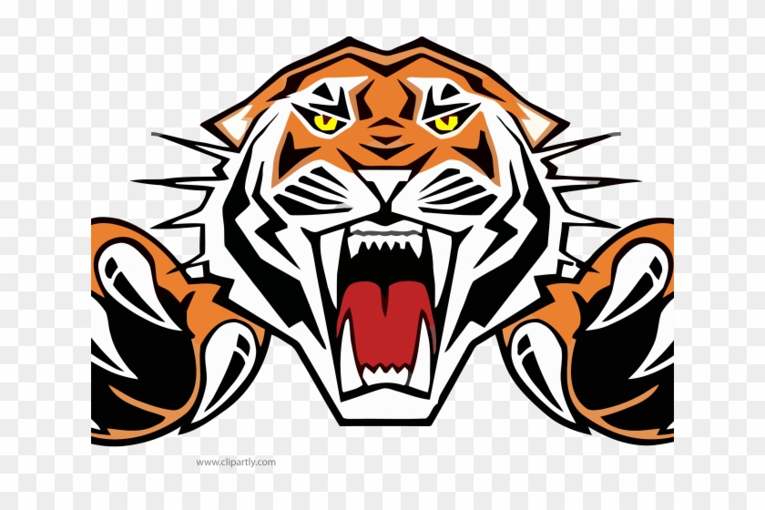 Tiiger Clipart Roaring Tiger - Tiiger Clipart Roaring Tiger #1527427