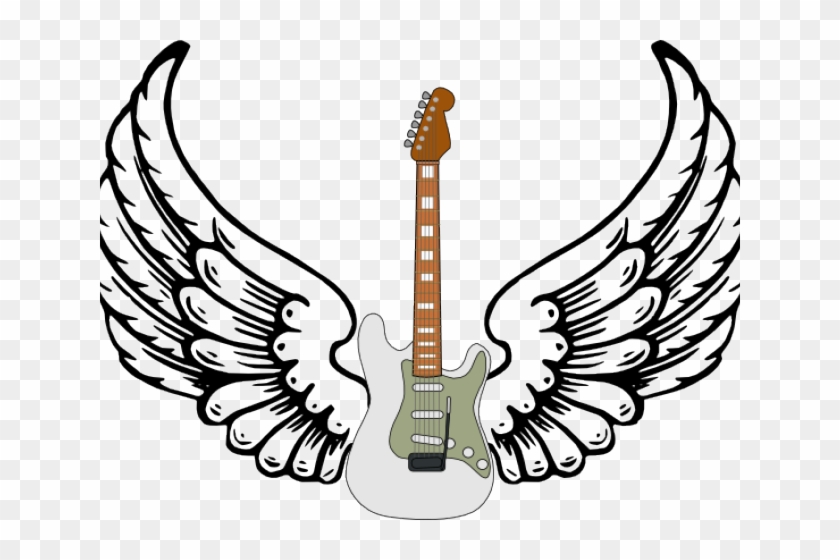 Wings Clipart Guitar - Wings Clipart Guitar #1527666