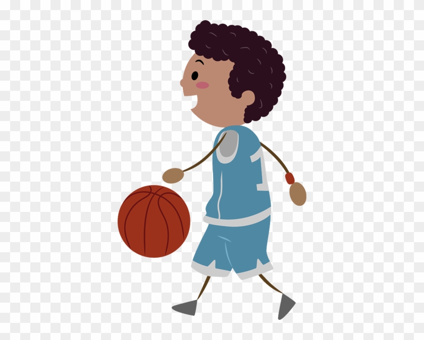 Boy Playing Basketball - Boy Playing Basketball #1528006