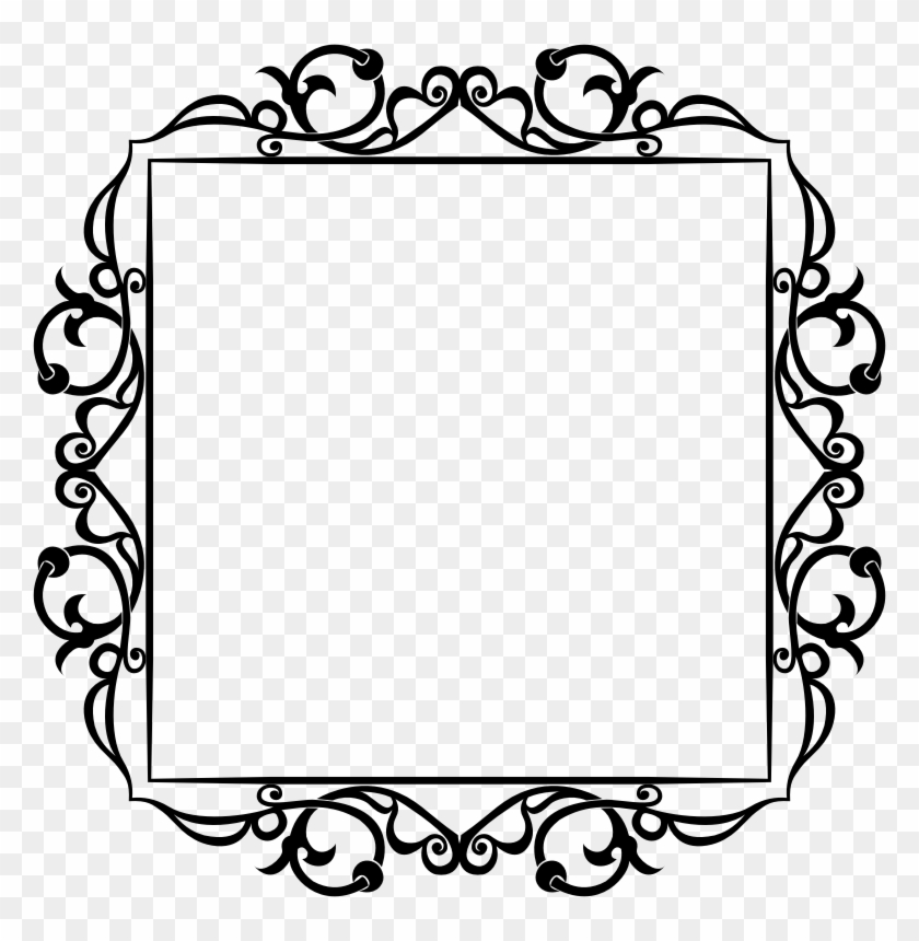 Clipart Decorative Floral Flourish Frame 8 Filigree - Clipart Decorative Floral Flourish Frame 8 Filigree #1528142