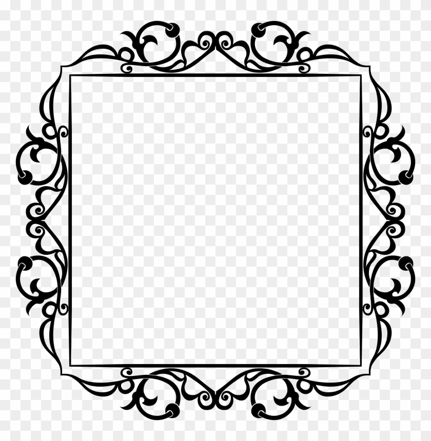 Clipart Decorative Floral Flourish Frame 8 Filigree - Clipart Decorative Floral Flourish Frame 8 Filigree #1528142