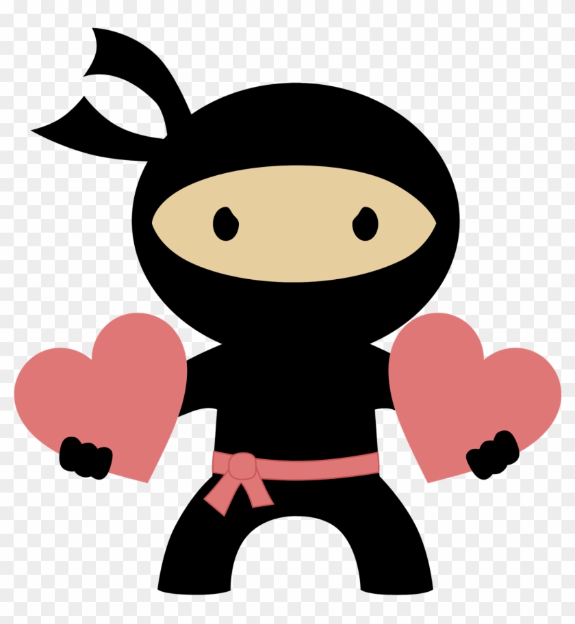 Ninja In Love Clipart - Ninja In Love Clipart #1528696