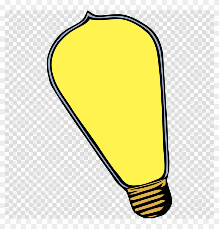 Edison Lightbulb Clipart Incandescent Light Bulb Clip - Edison Lightbulb Clipart Incandescent Light Bulb Clip #1529085