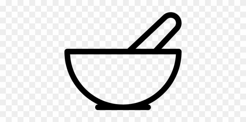 Mortar Bowl Vector - Mortar Bowl Vector #1529135
