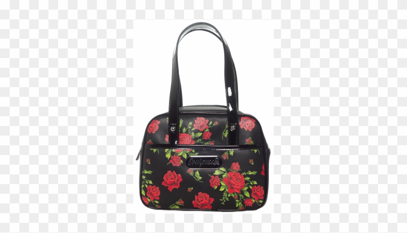 Sourpuss Rose Garden Mini Bowler Purse - Sourpuss Rose Garden Mini Bowler Purse #1529360