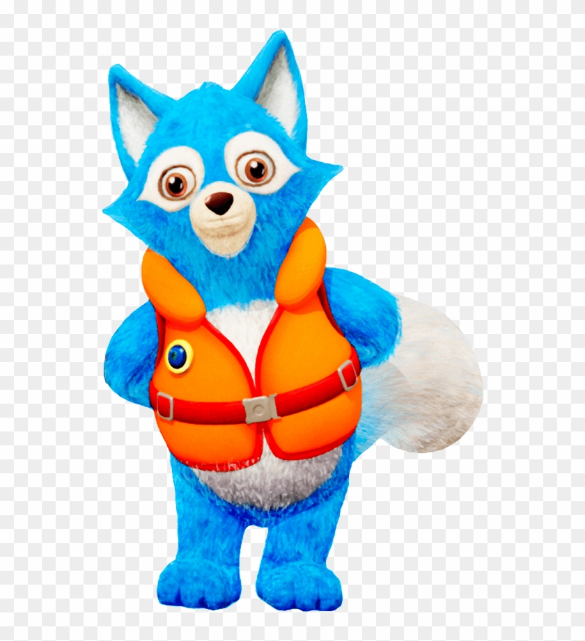 Agent Wolfie Wearing Life Vest - Agent Wolfie Wearing Life Vest #1529395