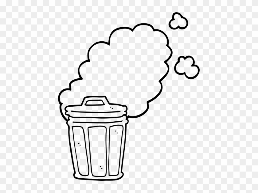 Garbage Can Clip Art Black And White - Garbage Can Clip Art Black And White #1529431