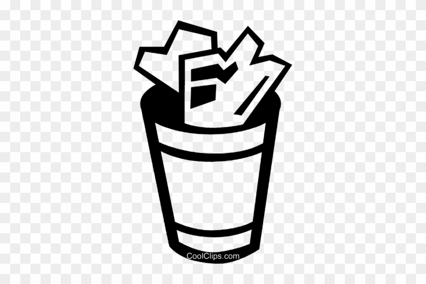 Garbage Can Royalty Free Vector Clip Art Illustration - Garbage Can Royalty Free Vector Clip Art Illustration #1529454