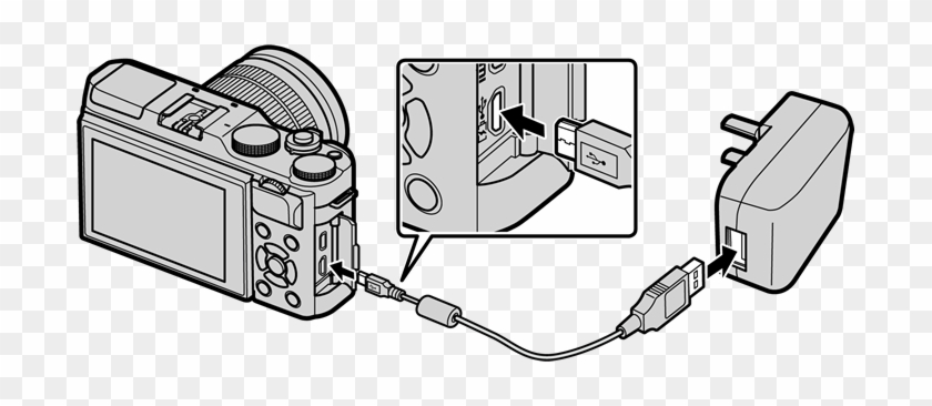 Connect The Cable To The Camera's Micro Usb Connector - Connect The Cable To The Camera's Micro Usb Connector #1529746