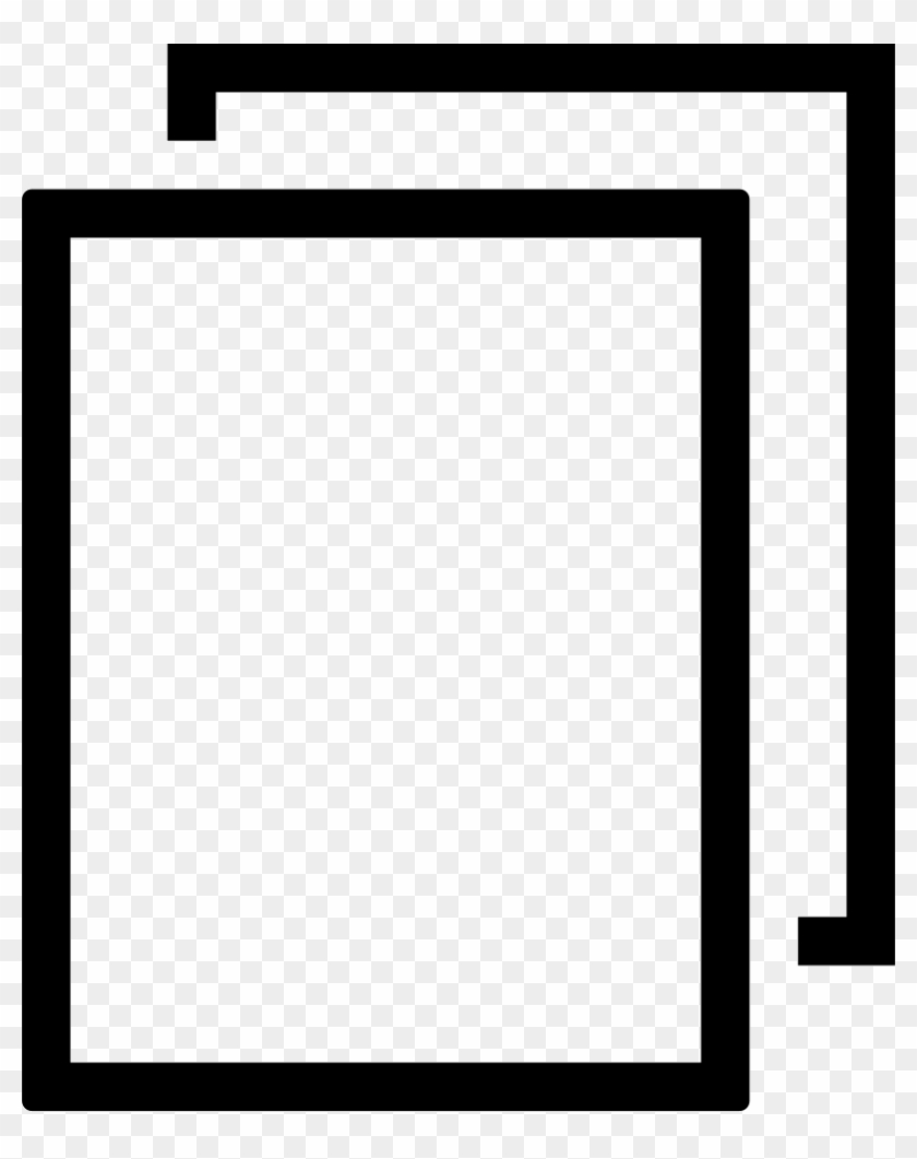 Copy Two Rectangular Paper Sheets Interface Symbol - Copy Two Rectangular Paper Sheets Interface Symbol #1529946