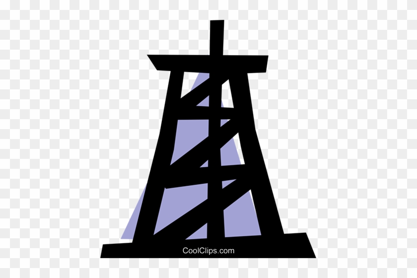 Oil Well Royalty Free Vector Clip Art Illustration - Oil Well Royalty Free Vector Clip Art Illustration #1530123