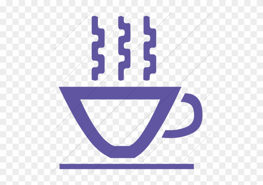Classica Hot Tea Cup Icon Simple Purple - Classica Hot Tea Cup Icon Simple Purple #1530787