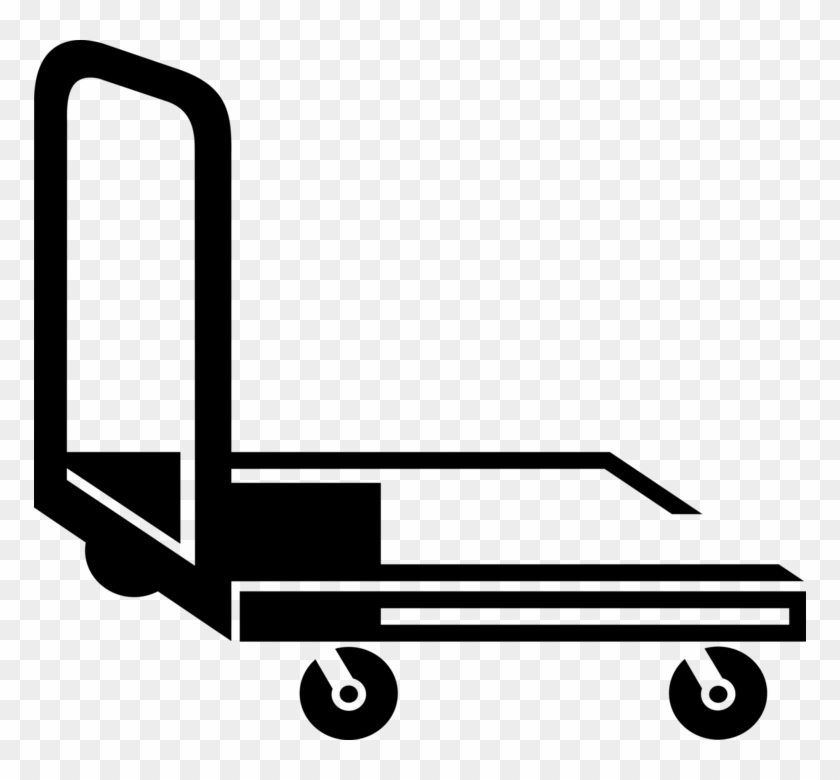 Vector Illustration Of Box-moving Handcart Dolly Or - Vector Illustration Of Box-moving Handcart Dolly Or #1530873