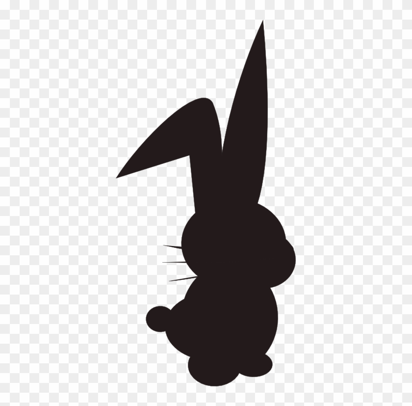Cute Bunny Silhouette Bunny Transparent Png Freebie - Easter Bunny Silhouette Png #237295