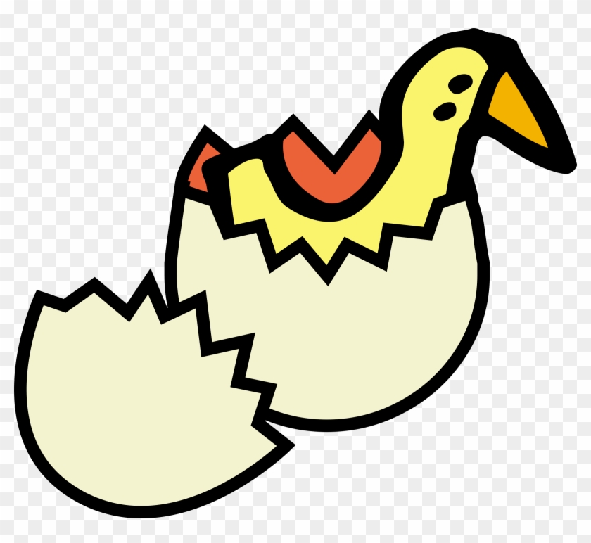 Free Chick From Egg - Telur Ayam Menetas Kartun #237337