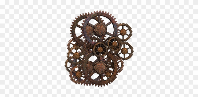 Zahnrad Zahnradräder Steampunk Rostig Isol - Steampunk Gears Png #237358